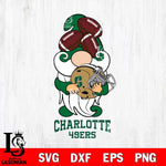 Charlotte 49ers Gnomes Helmet Svg Eps Dxf Png File, Digital Download, Instant Download