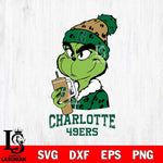 Charlotte 49ers Grinch Bougie Leopard Svg Eps Dxf Png File, Digital Download, Instant Download