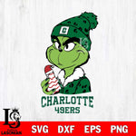 Charlotte 49ers Grinch Tree Cake Svg Eps Dxf Png File, Digital Download, Instant Download