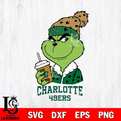 Charlotte 49ers Grinch hat Svg Eps Dxf Png File, Digital Download, Instant Download