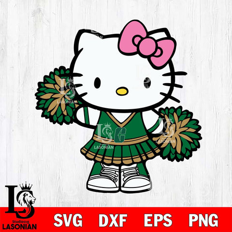 Charlotte 49ers Hello Kitty Cheerleader 11 Svg Eps Dxf Png File, Digital Download, Instant Download