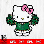 Charlotte 49ers Hello Kitty Cheerleader 3 Svg Eps Dxf Png File, Digital Download, Instant Download