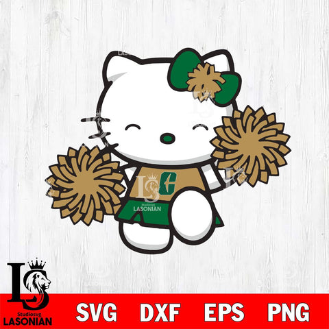 Charlotte 49ers Hello Kitty Cheerleader Svg Eps Dxf Png File, Digital Download, Instant Download