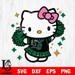 Charlotte 49ers Hello Kitty Cheerleader 4 Svg Eps Dxf Png File, Digital Download, Instant Download