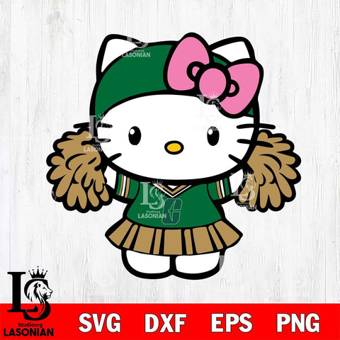 Charlotte 49ers Hello Kitty Cheerleader 5 Svg Eps Dxf Png File, Digital Download, Instant Download