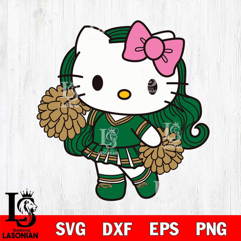 Charlotte 49ers Hello Kitty Cheerleader 7 Svg Eps Dxf Png File, Digital Download, Instant Download