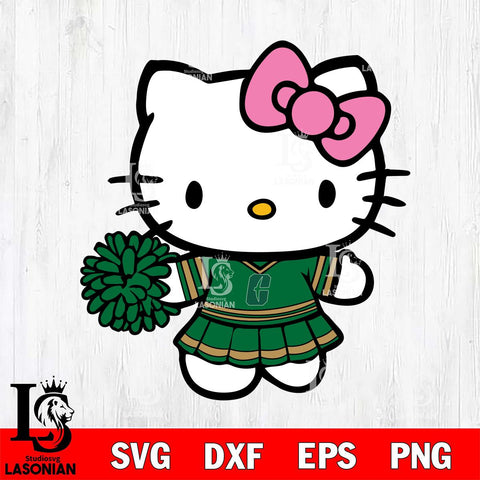 Charlotte 49ers Hello Kitty Cheerleader 8 Svg Eps Dxf Png File, Digital Download, Instant Download