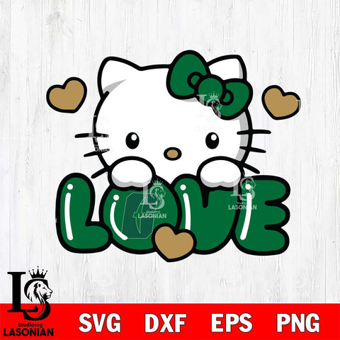 Charlotte 49ers Hello Kitty Love Svg Eps Dxf Png File, Digital Download, Instant Download