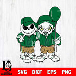 Charlotte 49ers Jack Skellington And Pennywise Football Svg Eps Dxf Png File, NCAA svg, Digital Download, Instant Download