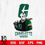 Charlotte 49ers Jason Voorhees 10 Svg Eps Dxf Png File, Digital Download