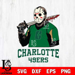 Charlotte 49ers Jason Voorhees 11 Svg Eps Dxf Png File, Digital Download