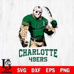 Charlotte 49ers Jason Voorhees Svg Eps Dxf Png File, Digital Download