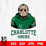 Charlotte 49ers Jason Voorhees 4 Svg Eps Dxf Png File, Digital Download