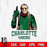 Charlotte 49ers Jason Voorhees 6 Svg Eps Dxf Png File, Digital Download