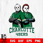 Charlotte 49ers Jason Voorhees 8 Svg Eps Dxf Png File, Digital Download