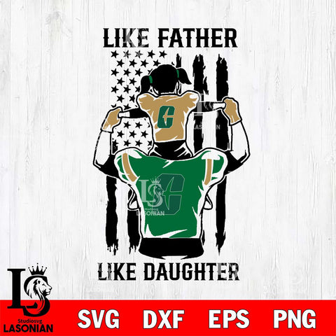 Charlotte 49ers Like Father Like Daughter Svg Eps Dxf Png File, Digital Download, Instant Download