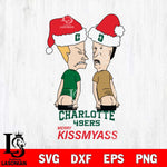 Charlotte 49ers Merry KissMyass Svg Eps Dxf Png File,NCAA Svg Files,Digital Download,Sublimation,Instant Download