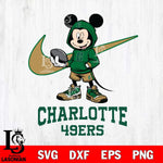 Charlotte 49ers Mikey Mouse Disney NIKE, Svg Eps Dxf Png File, Digital Download