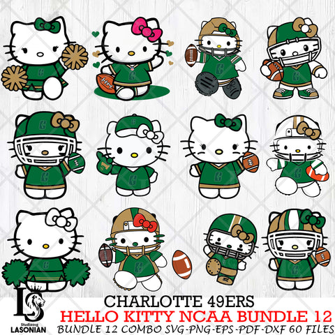 Charlotte 49ers NCAA Bundle 12 Svg Eps Dxf Png File, NCAA svg, Digital Download, Instant Download