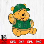 Charlotte 49ers Pooh Bear Svg Eps Dxf Png File, NCAA svg, Digital Download, Instant Download