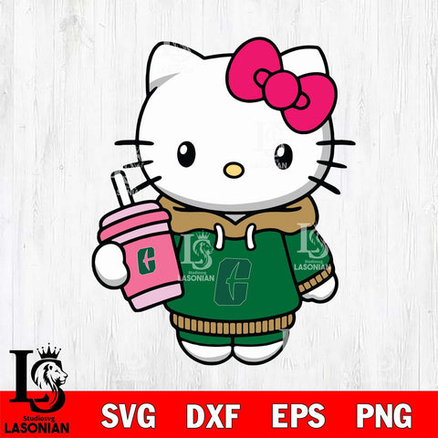 Charlotte 49ers Pretty Hello Kitty Svg Eps Dxf Png File, Digital Download, Instant Download