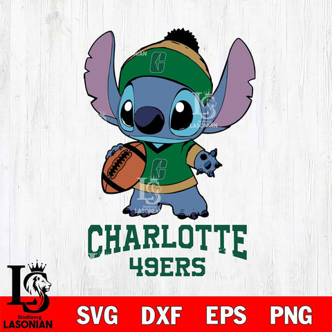 Charlotte 49ers Stitch Disney, Svg Eps Dxf Png File, Digital Download