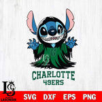 Charlotte 49ers Stitch Ghost Svg Eps Dxf Png File, NCAA svg, Digital Download, Instant Download