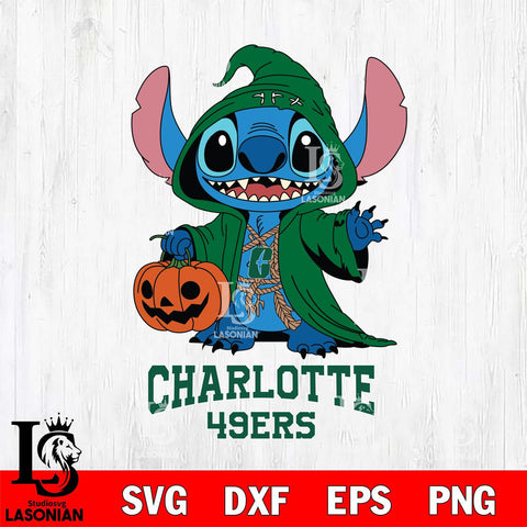 Charlotte 49ers Stitch Horror Svg Eps Dxf Png File, NCAA svg, Digital Download, Instant Download