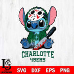 Charlotte 49ers Stitch Jason Voorhees Svg Eps Dxf Png File, NCAA svg, Digital Download, Instant Download