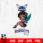 Charlotte Hornets Beauty Black Fairy Betty Boop