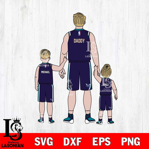 Charlotte Hornets Best Dad Ever , NBA Basketball ,Father day Svg Eps Dxf Png File, Digital Download, Instant Download