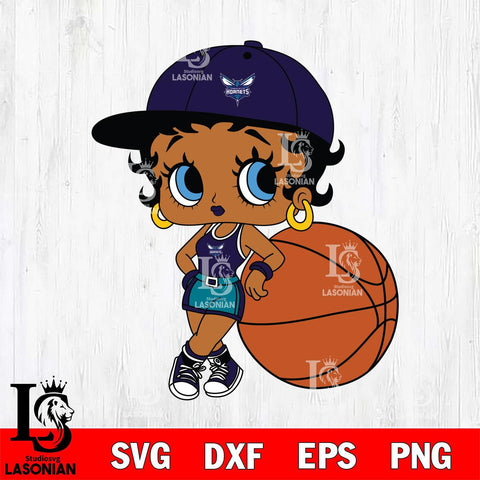 Charlotte Hornets Betty Boop NBA 10 Svg Eps Dxf Png File, NBA svg, Digital Download, Instant Download