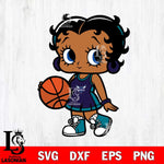 Charlotte Hornets Betty Boop NBA 4 Svg Eps Dxf Png File, NBA svg, Digital Download, Instant Download