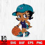 Charlotte Hornets Betty Boop NBA 5 Svg Eps Dxf Png File, NBA svg, Digital Download, Instant Download