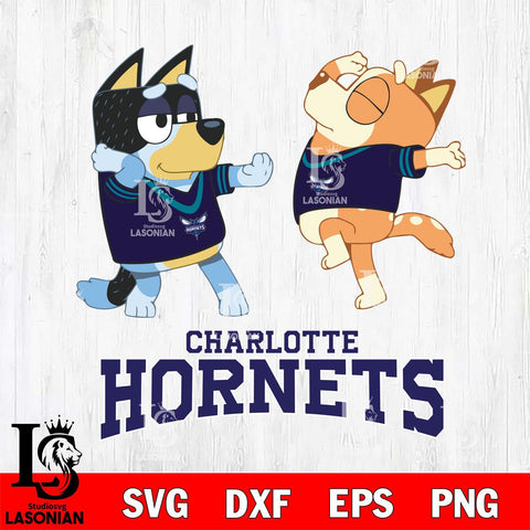 Charlotte Hornets Bluey Dance Svg Eps Dxf Png File, Digital Download, Instant Download