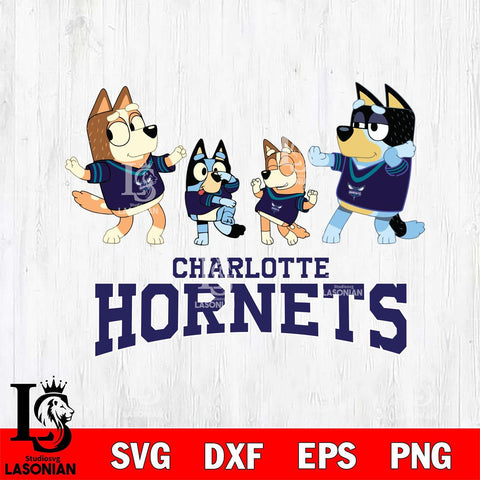 Charlotte Hornets Bluey Dance Squats Svg Eps Dxf Png File, Digital Download, Instant Download