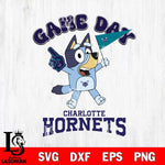 Charlotte Hornets Bluey Game Day Svg Eps Dxf Png File, Digital Download, Instant Download