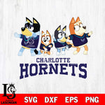 Charlotte Hornets Bluey Mode Dance Squats Svg Eps Dxf Png File, Digital Download, Instant Download