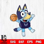 Charlotte Hornets Bluey sport 3 Svg Eps Dxf Png File, Digital Download, Instant Download