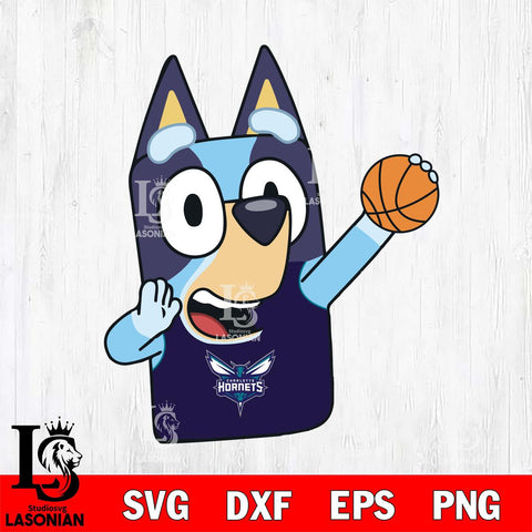 Charlotte Hornets Bluey sport Svg Eps Dxf Png File, Digital Download, Instant Download