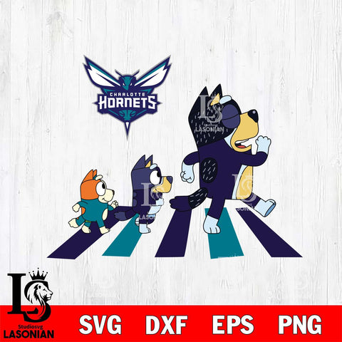 Charlotte Hornets Bluey sport 6 Svg Eps Dxf Png File, Digital Download, Instant Download