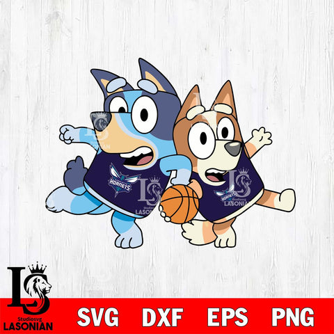 Charlotte Hornets Bluey sport 7 Svg Eps Dxf Png File, Digital Download, Instant Download