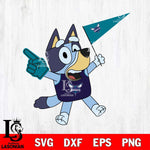 Charlotte Hornets Bluey sport flag Svg Eps Dxf Png File, Digital Download, Instant Download