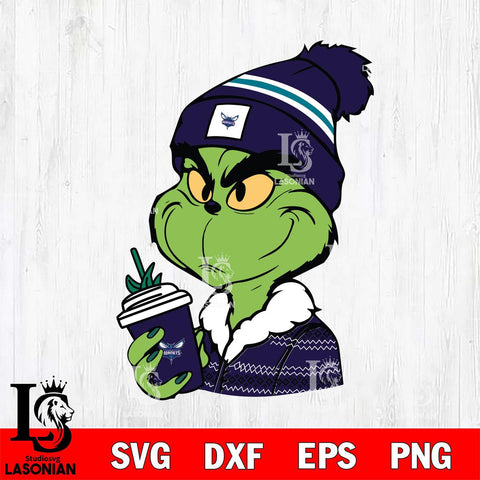 Charlotte Hornets Boujee Grinch Svg Eps Dxf Png File, Digital Download, Instant Download