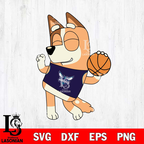 Charlotte Hornets Chilli bluey sport Svg Eps Dxf Png File, Digital Download, Instant Download