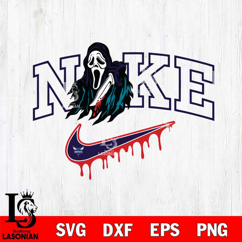 Charlotte Hornets Ghostface Nike Svg Eps Dxf Png File, Digital Download, Instant Download