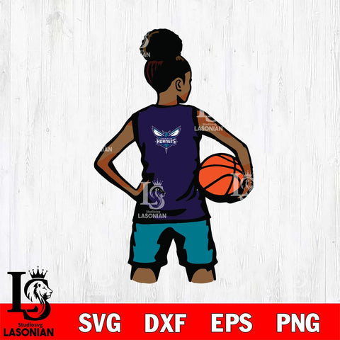 Charlotte Hornets Girls sport 10 Svg Eps Dxf Png File, Digital Download, Instant Download