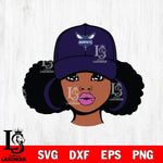 Charlotte Hornets Girls sport 1 Svg Eps Dxf Png File, Digital Download, Instant Download