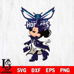 Charlotte Hornets Glamorous Minnie Svg Eps Dxf Png File, Digital Download, Instant Download