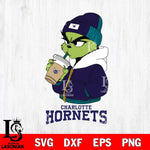 Charlotte Hornets Grinch Bougie Christmas Cut Files Cricut, Svg Dxf Eps Png file , Silhouette